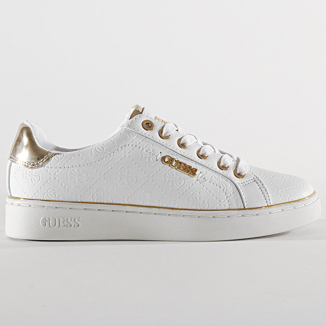 Guess - Baskets Femme FL5BEKFAL12 White ...
