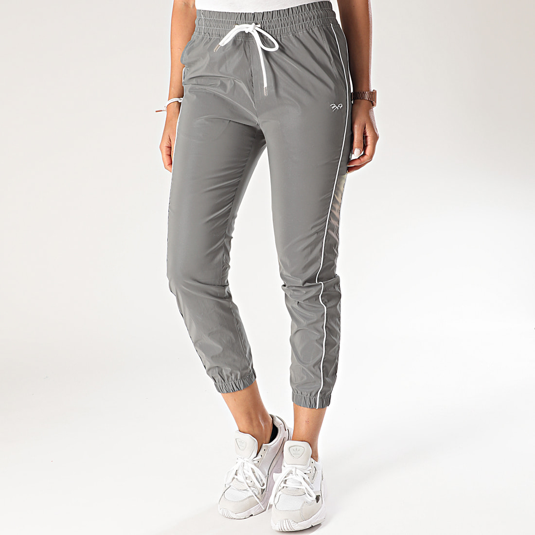 Project X - Pantalon Jogging Femme F194014 Gris Réfléchissant ...