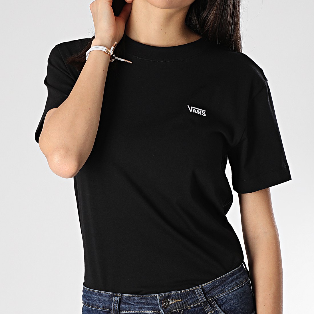 Vans Tee Shirt Femme Junior V Boxy A4MFL Noir