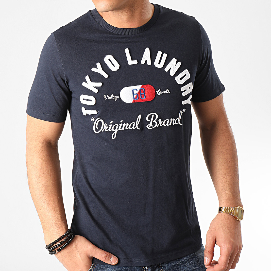 Tokyo Laundry Tee Shirt Ticaboo Bleu Marine
