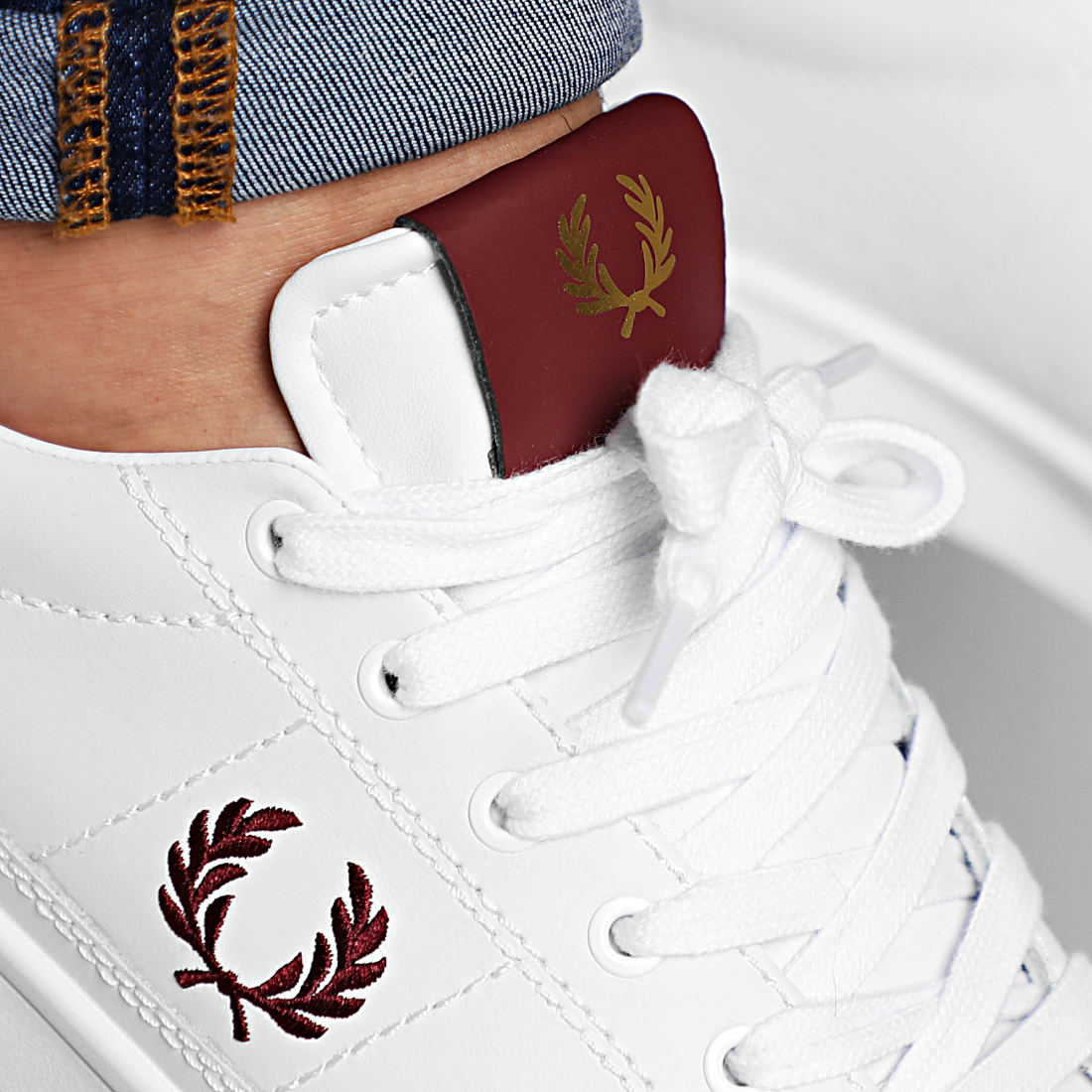 Fred perry deuce premium leather store