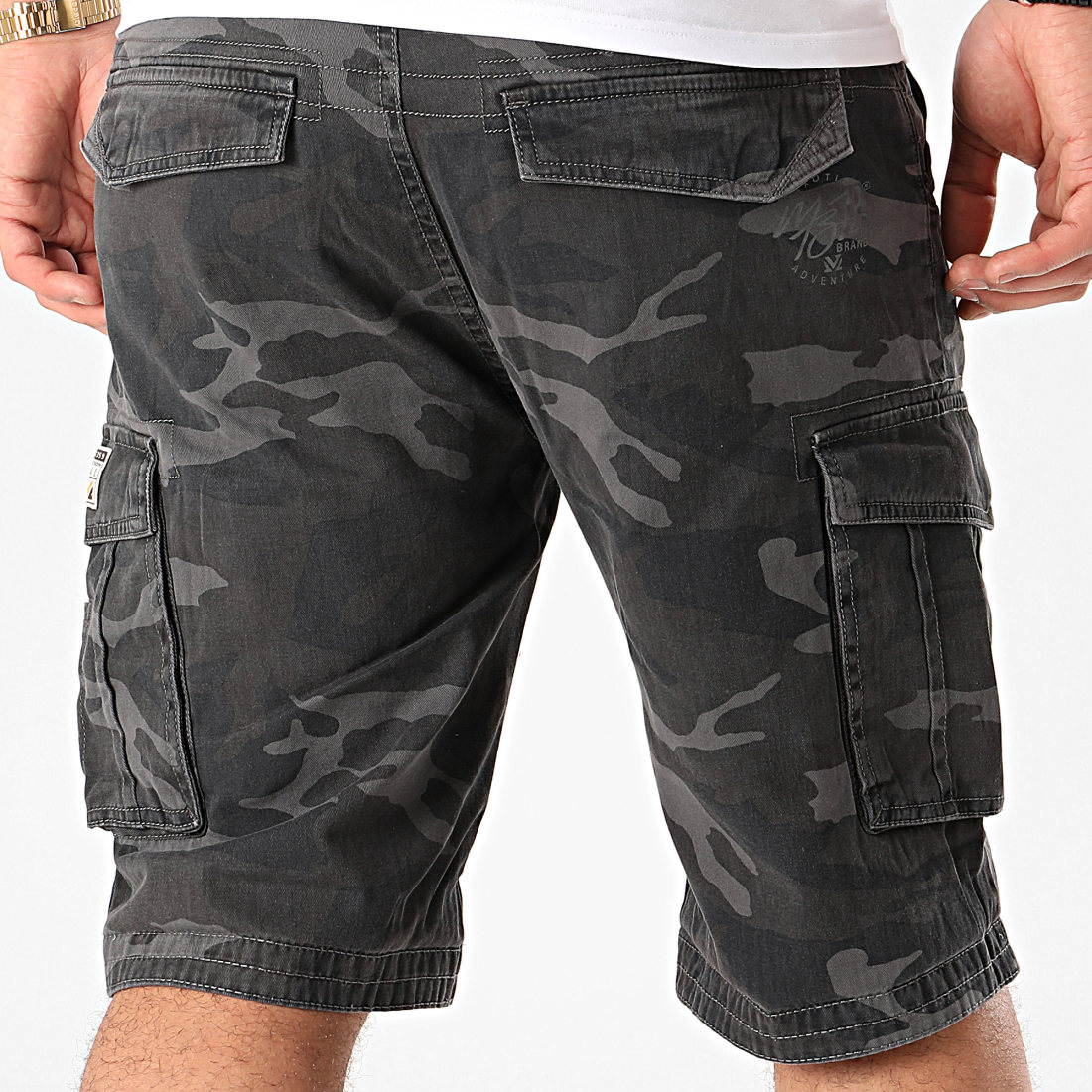 MZ72 Short Cargo Fresh Army Camouflage Noir