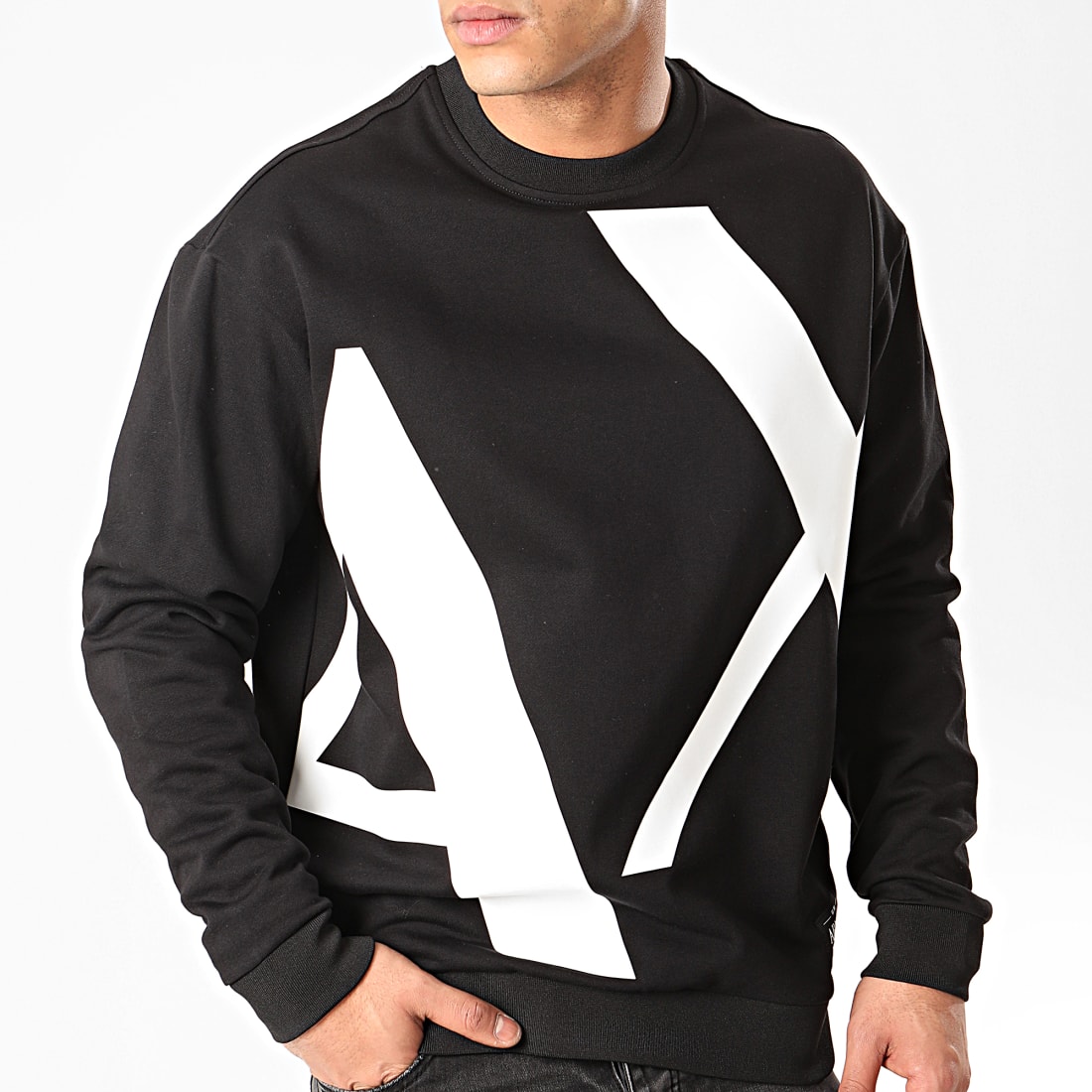 Armani Exchange Sweat Crewneck 3HZMFDZJ1NZ Noir