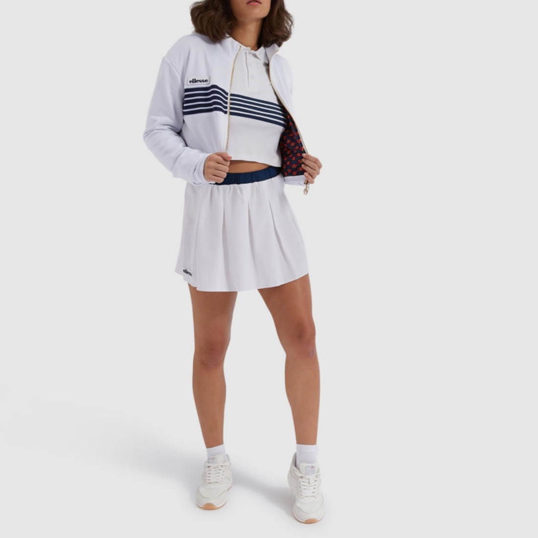 Ellesse - Veste Zippée Femme Cecillo SGE08479 Blanc ...