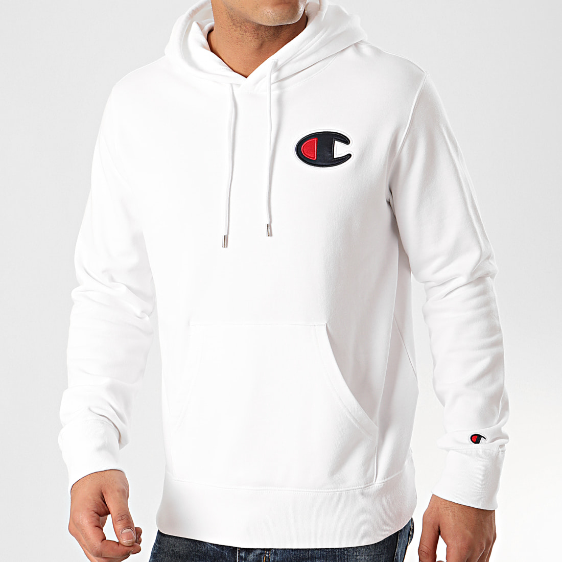 Champion - Sweat Capuche 214184 Blanc ...