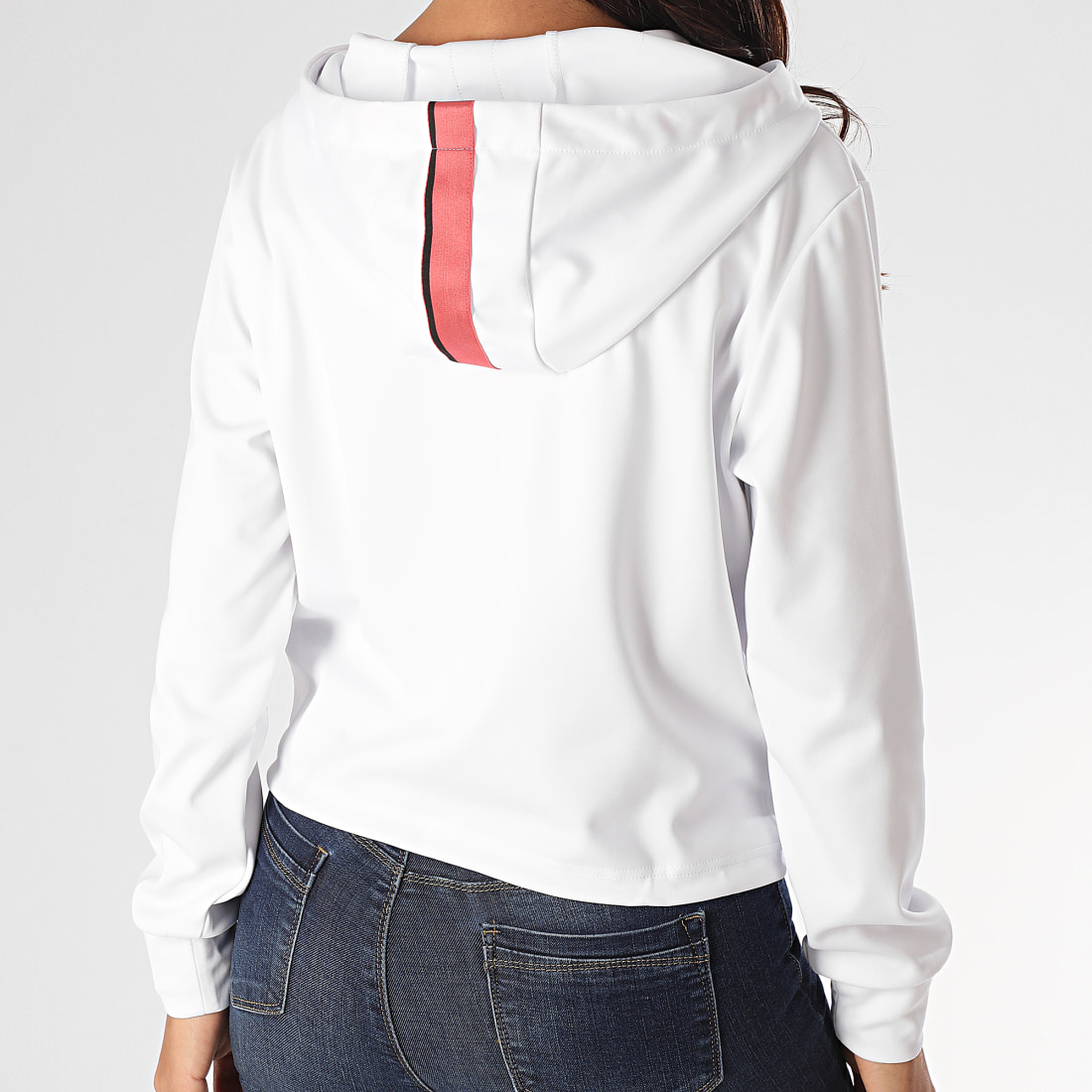 Fila - Sweat Capuche Crop Femme Afia 683041 Blanc ...