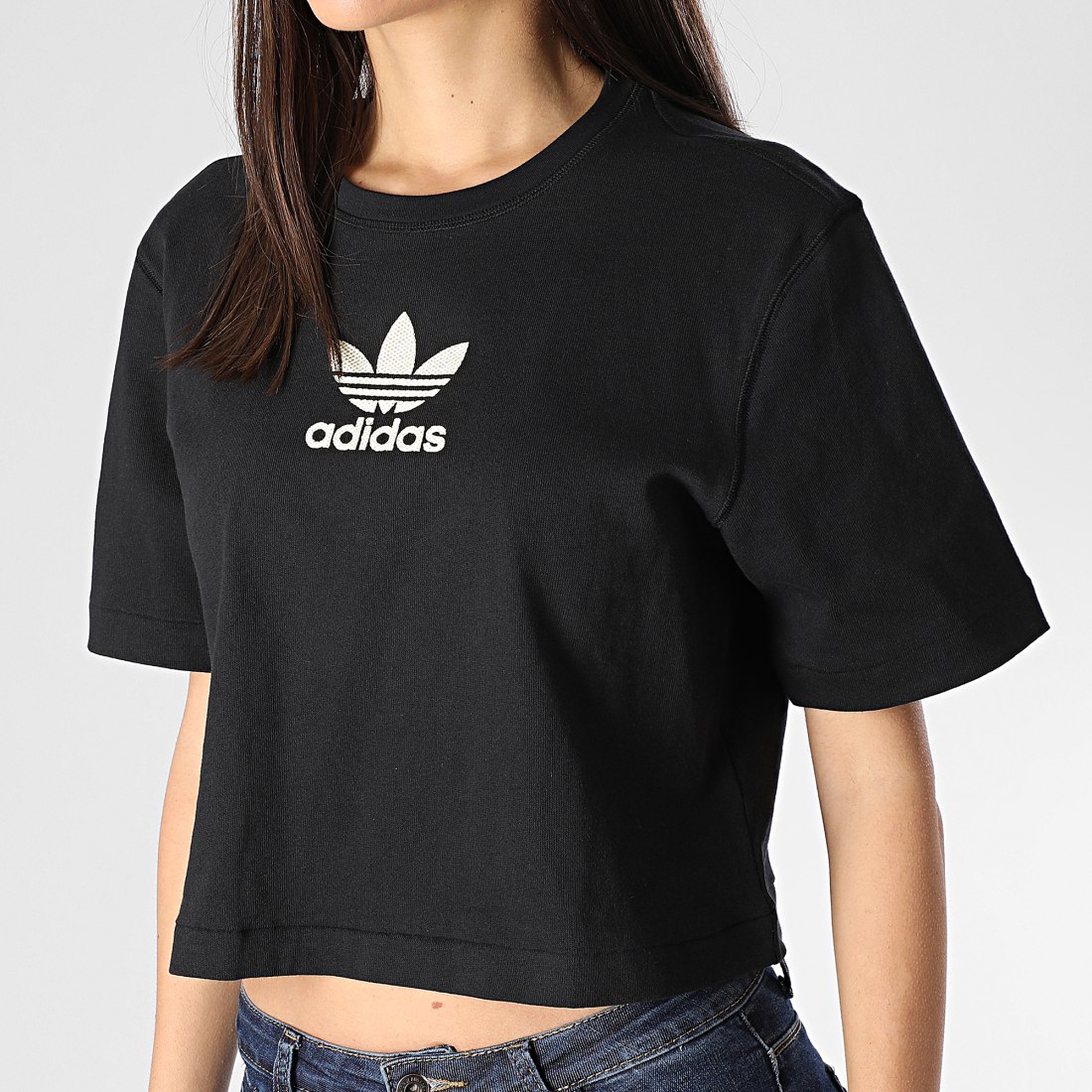 adidas - Tee Shirt Femme LG FM2630 Noir ...