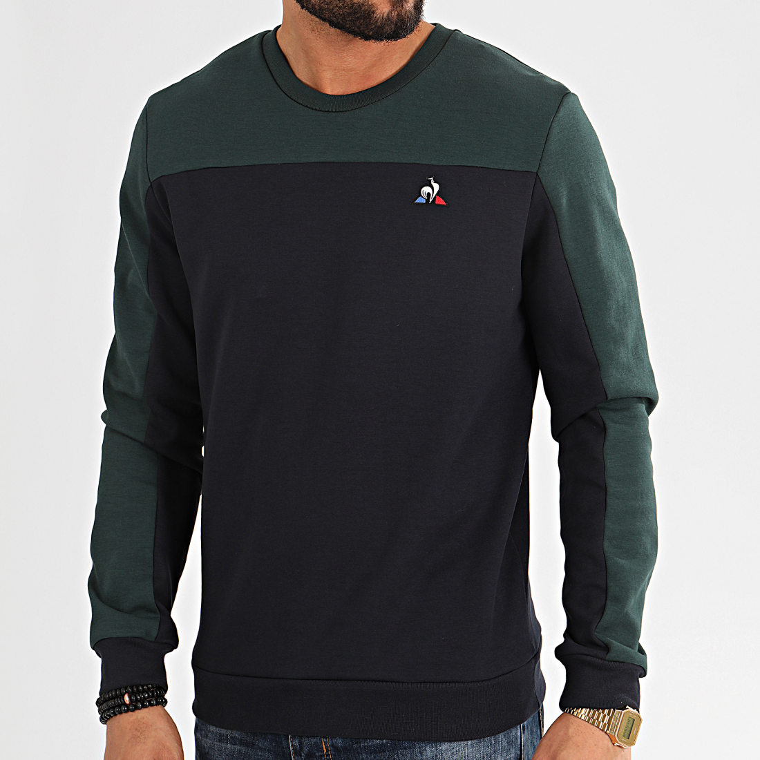 sweat le coq sportif homme verte