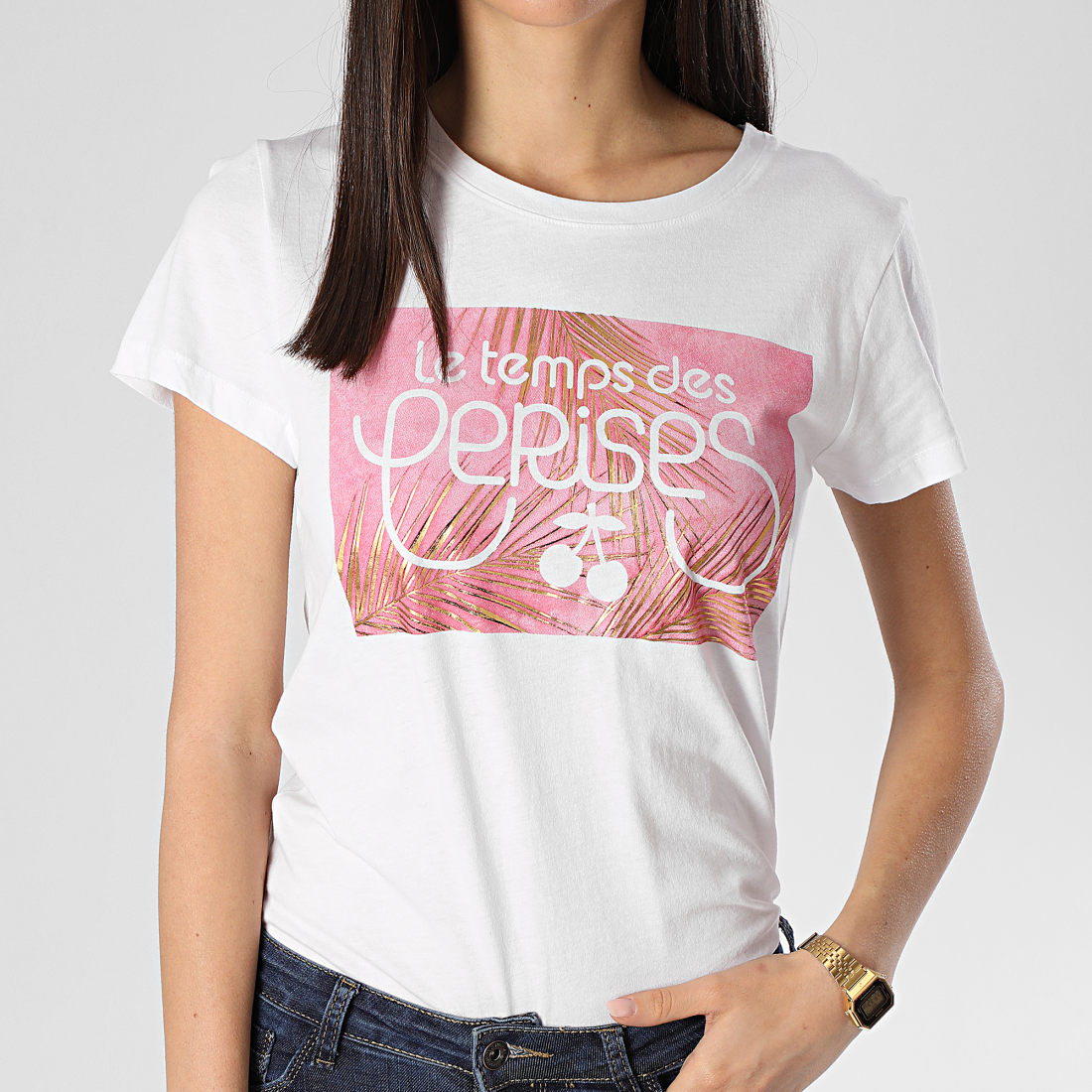 Le Temps Des Cerises Tee Shirt Moorea Femme Blanc