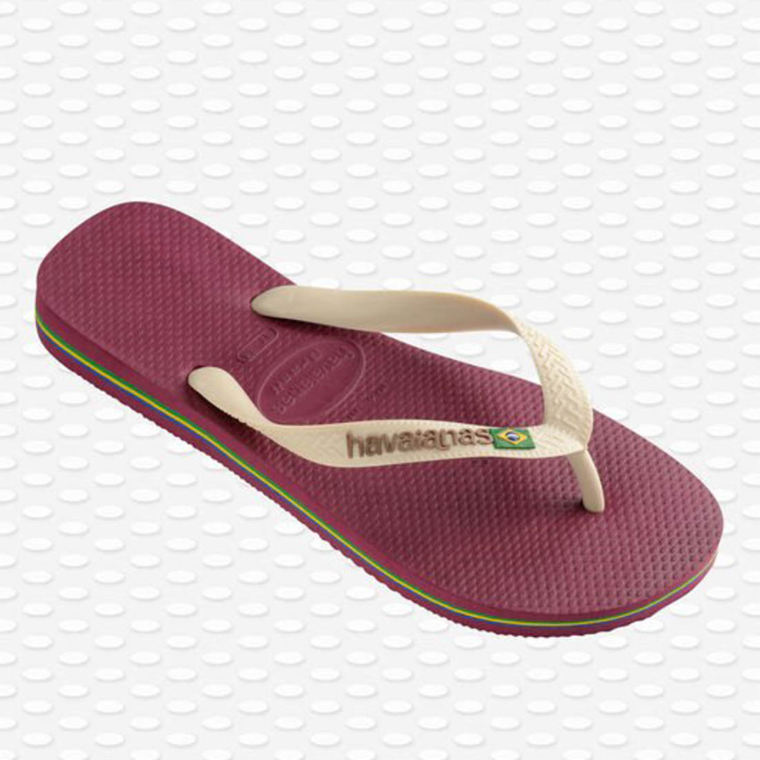 Tongs Havaianas Slim Brasil Logo - Modèle Femme Hommage Au Brésil