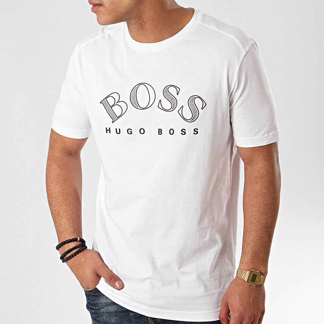 Hugo Boss Tee Shirt 50424014 Blanc
