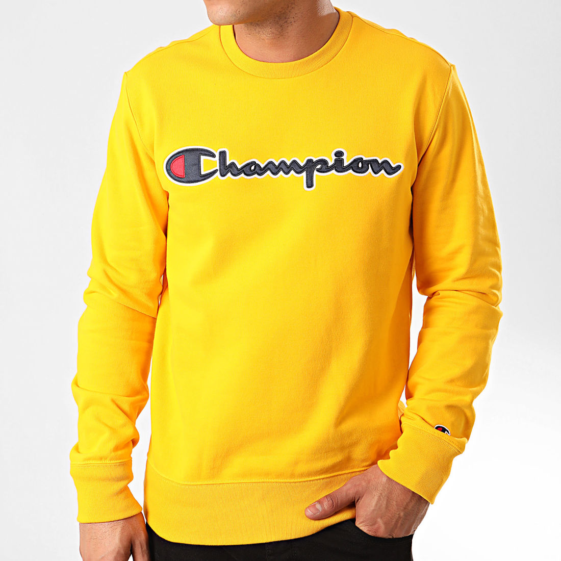 Champion Sweat Crewneck 214188 Jaune