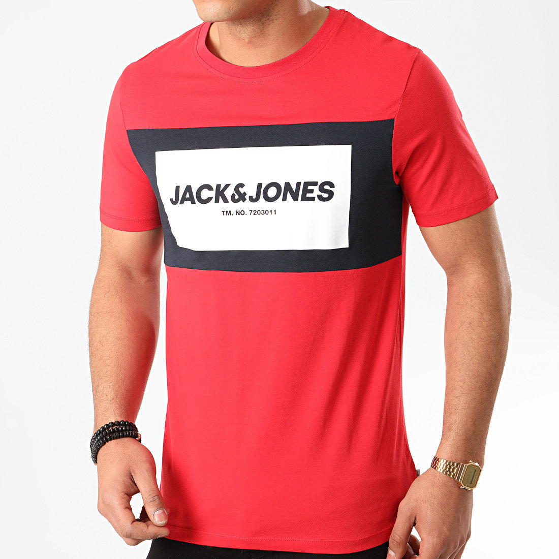 Jack And Jones - Tee Shirt Raba Rouge ...
