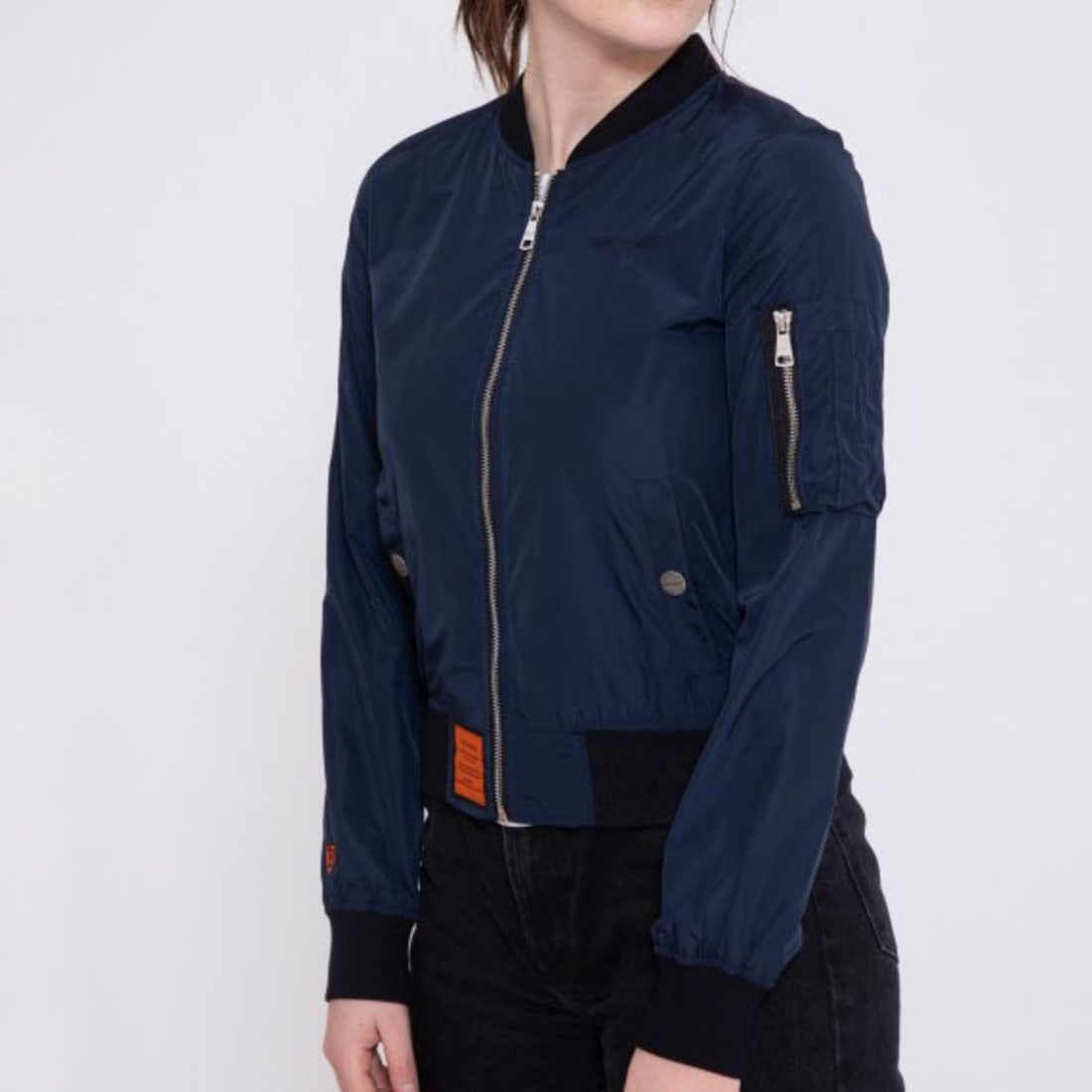 Bombers Original - Bomber Femme MA-1 Bleu Marine - LaBoutiqueOfficielle.com