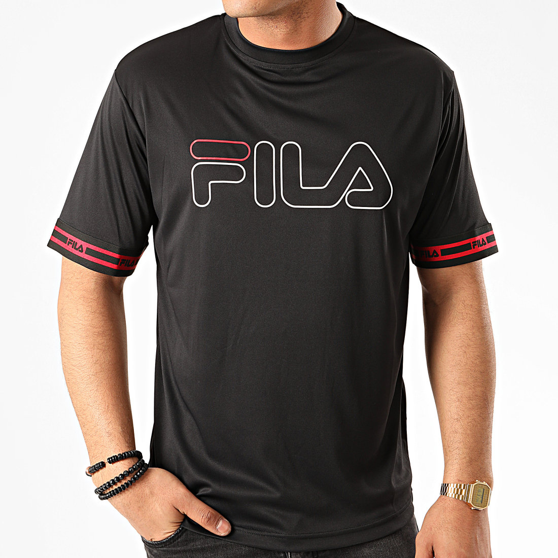ErsA z Group l tee shirt fila noir