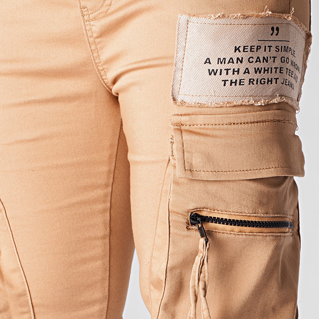 Black Needle Jogger Pant 3015 Camel