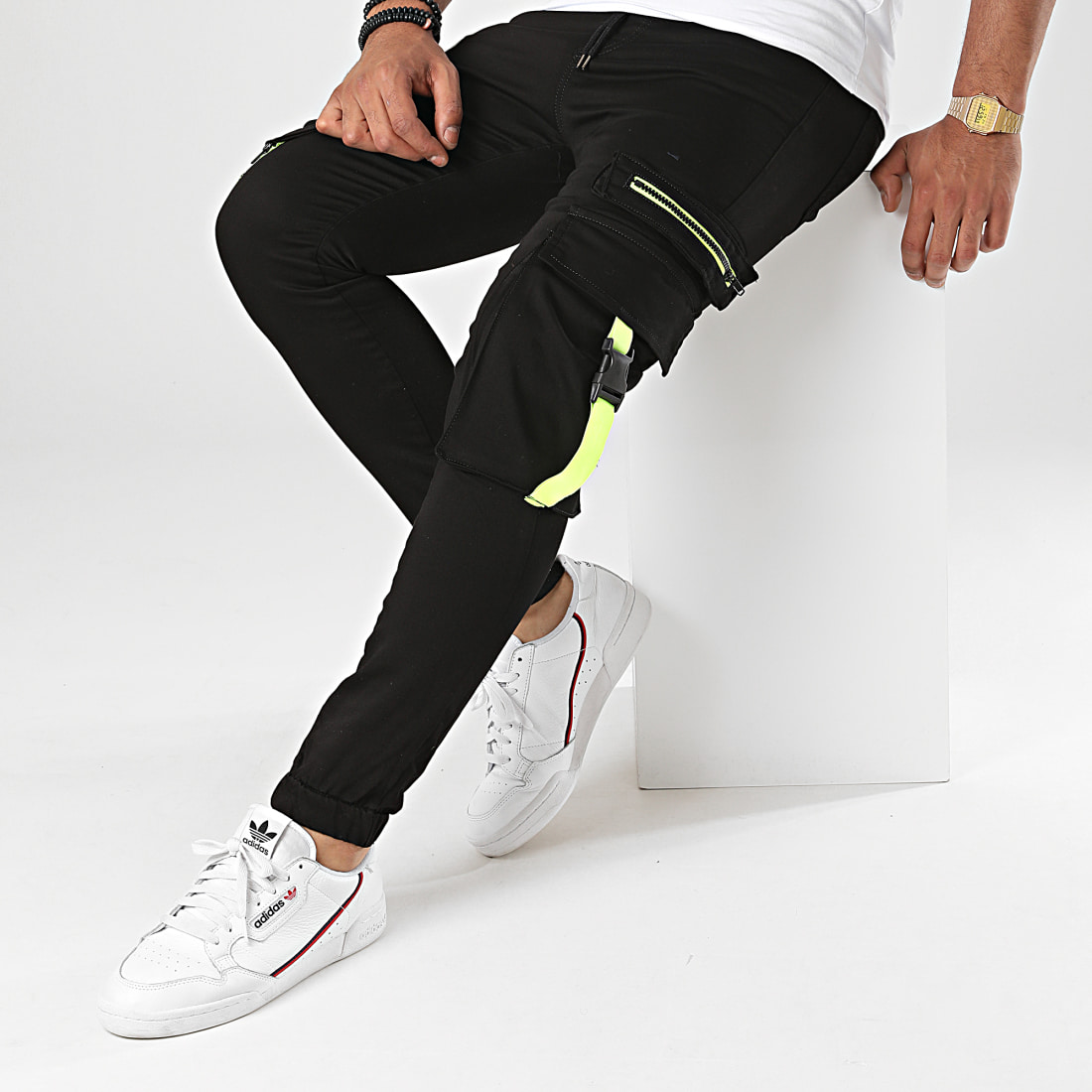 Black Needle Jogger Pant 3020 Noir