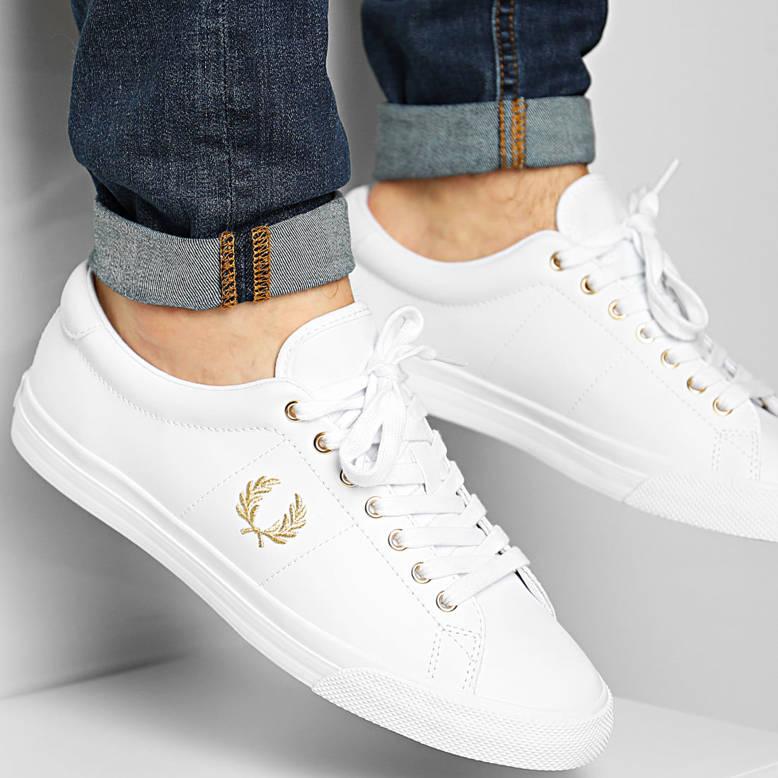 fred perry underspin leather