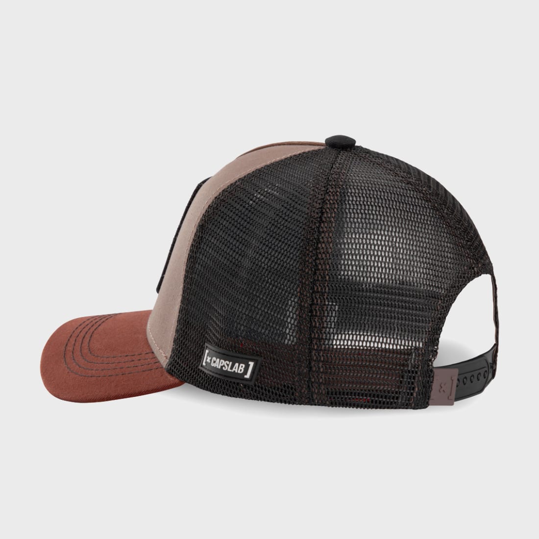 Capslab Casquette Trucker Albator Noir Marron