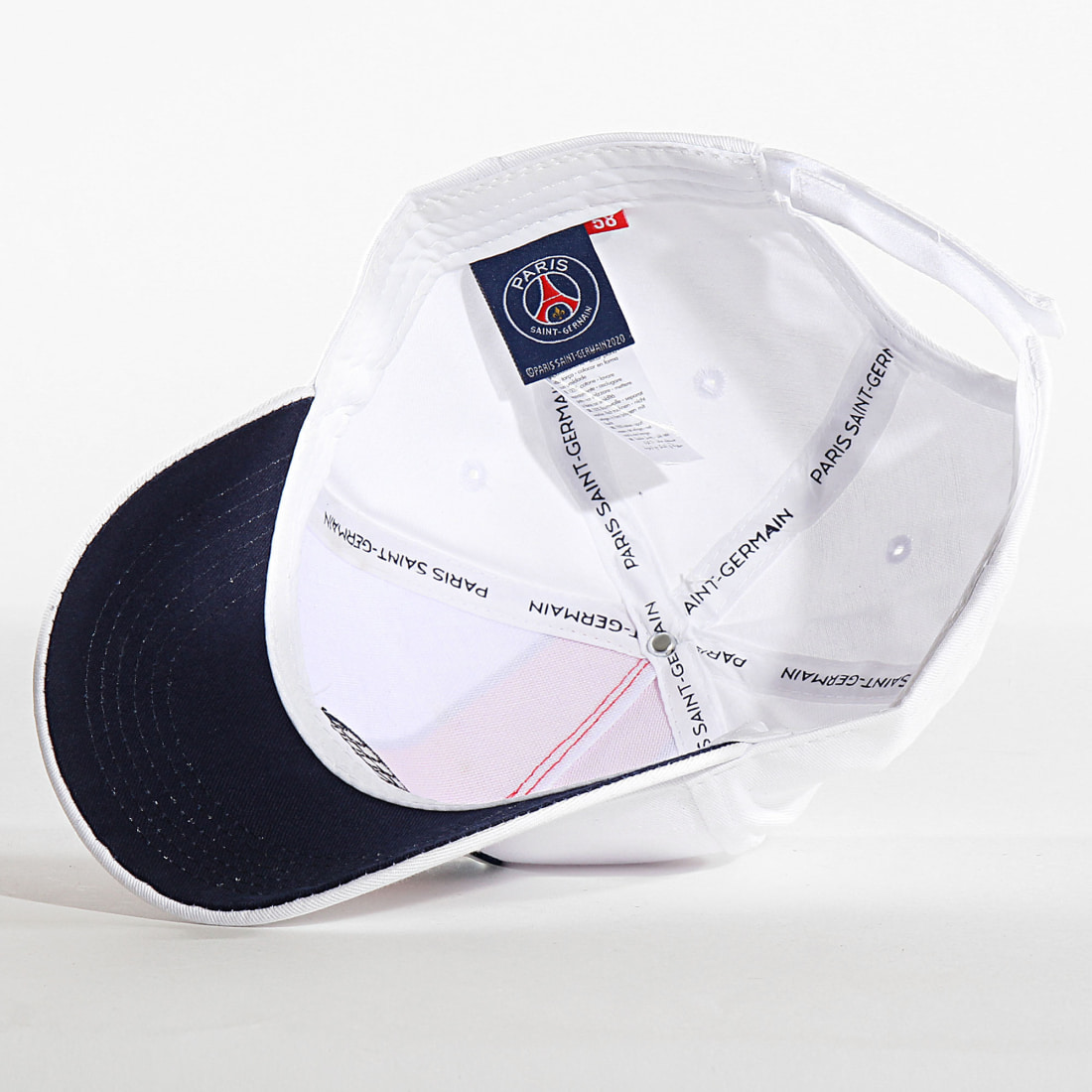 PSG - Casquette Logo Classic Strip Blanc ...