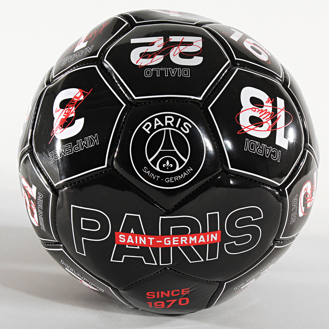 PSG  Ballon De Foot Signatures Noir  LaBoutiqueOfficielle.com