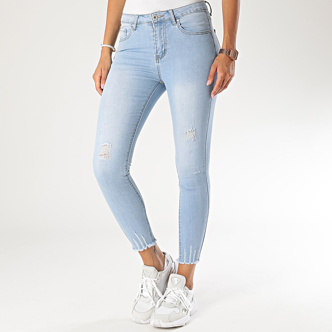Jean skinny femme online bleu clair