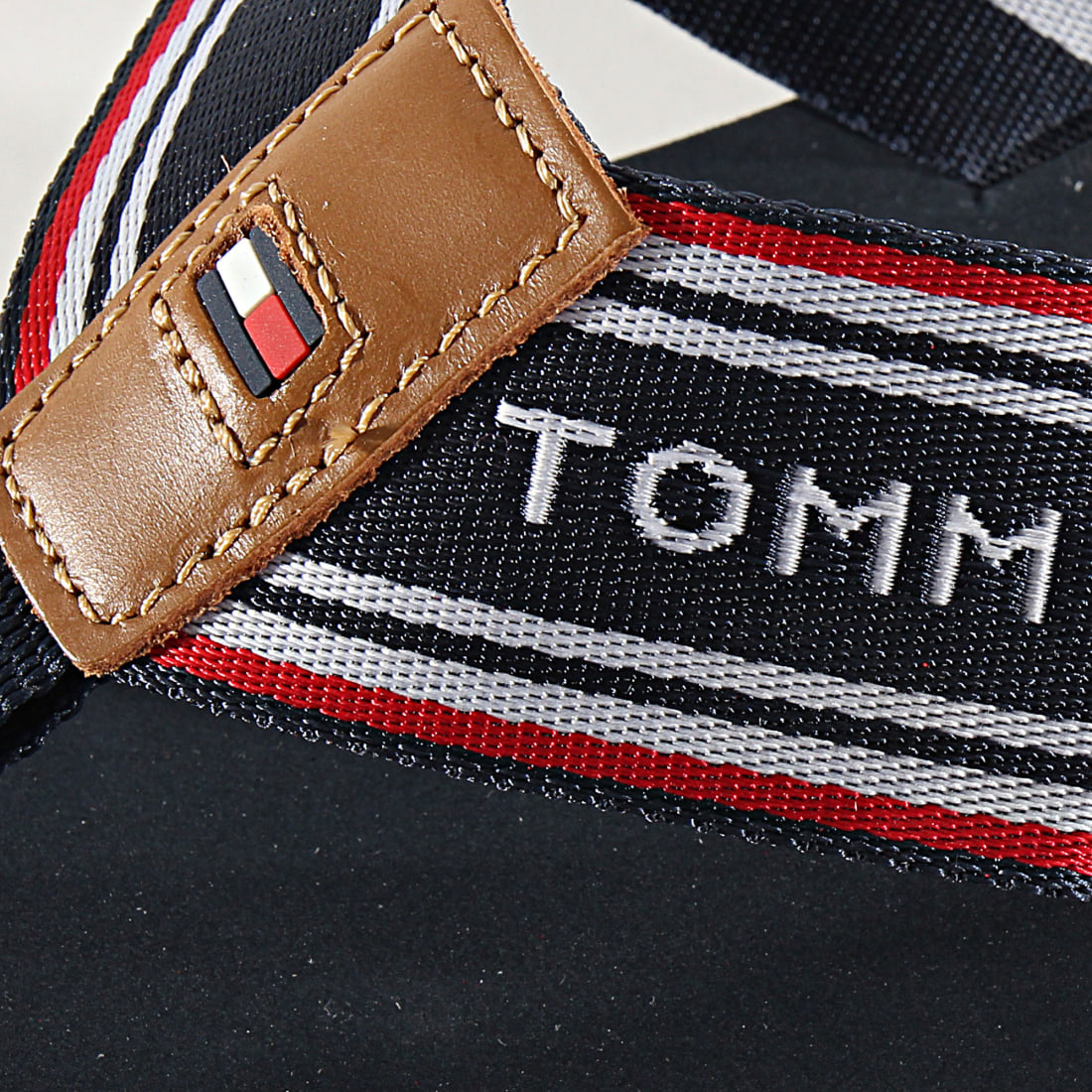 Tommy Hilfiger - Tongs Logo Tape 2875 Navy ...