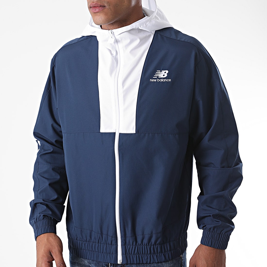New Balance CoupeVent Capuche 777200 Bleu Marine