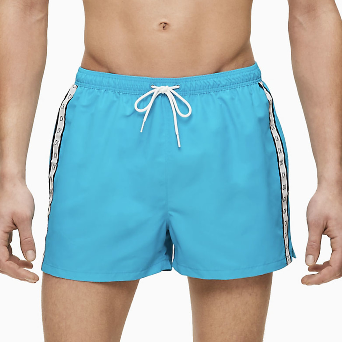 short de bain calvin klein blanc