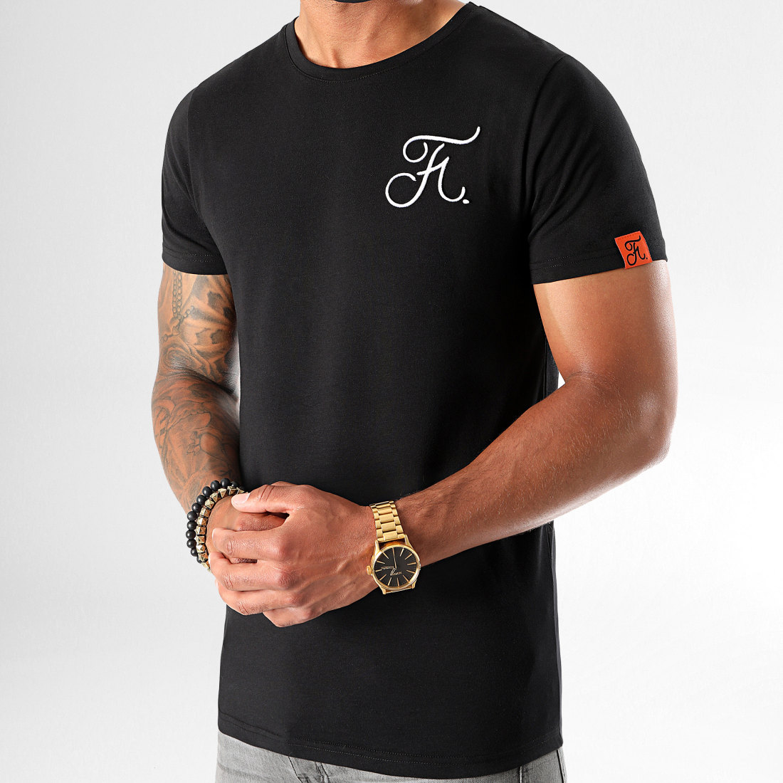 Final Club Tee Shirt Premium Fit Avec Broderie 406 Noir