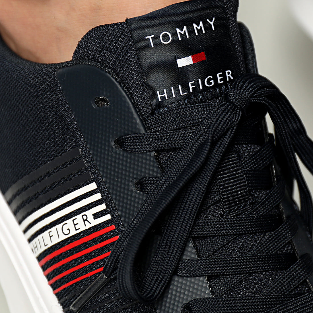 basket tommy hilfiger bleu