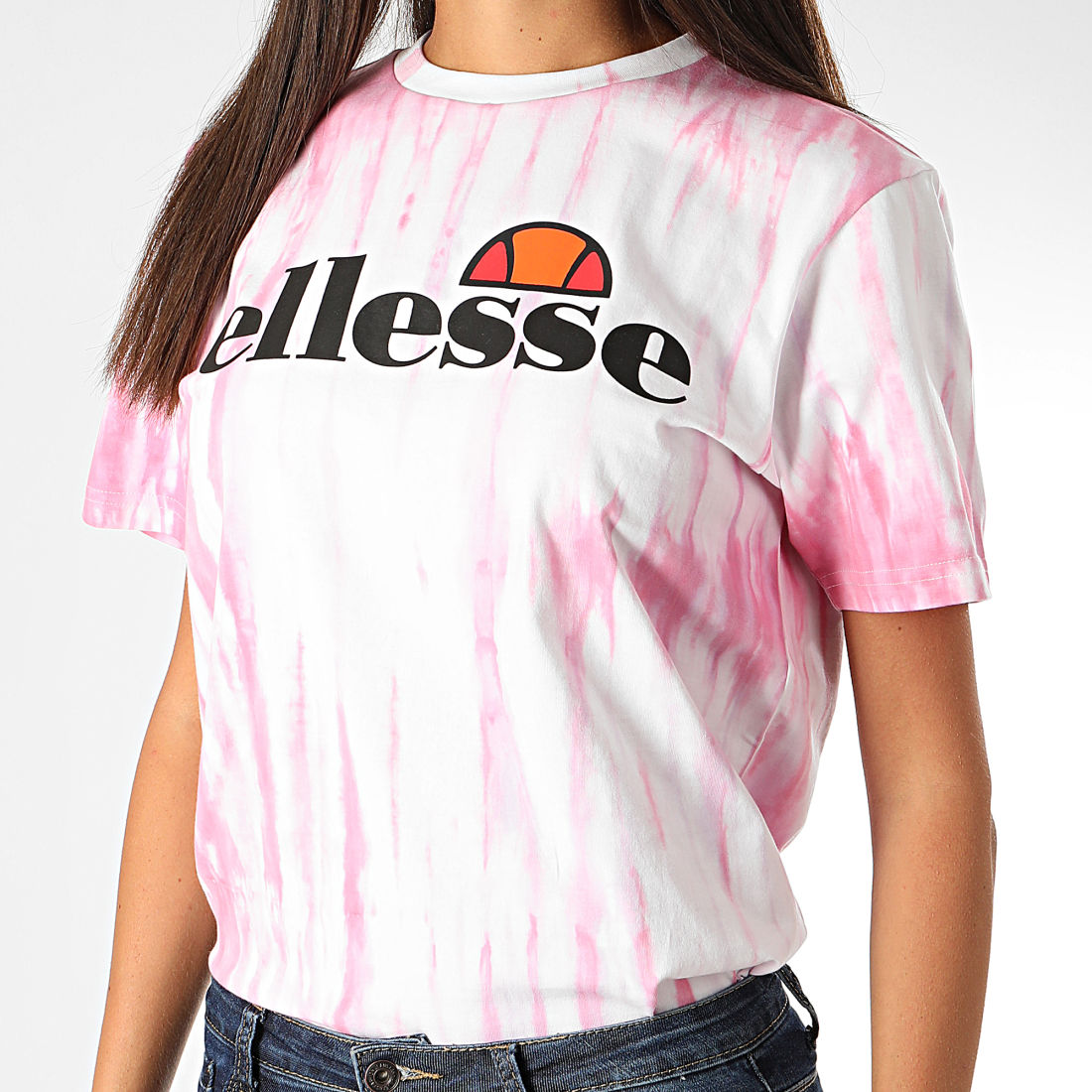 Ellesse - Tee Shirt Femme Shalentine SGF09271 Blanc Rose ...