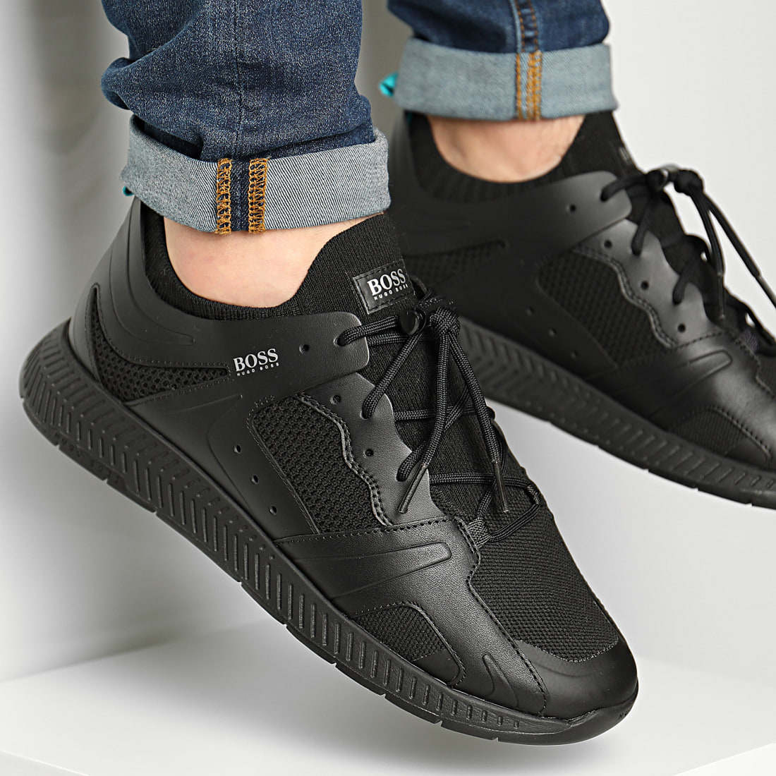 BOSS Baskets Titanium Runn 50432770 Noir