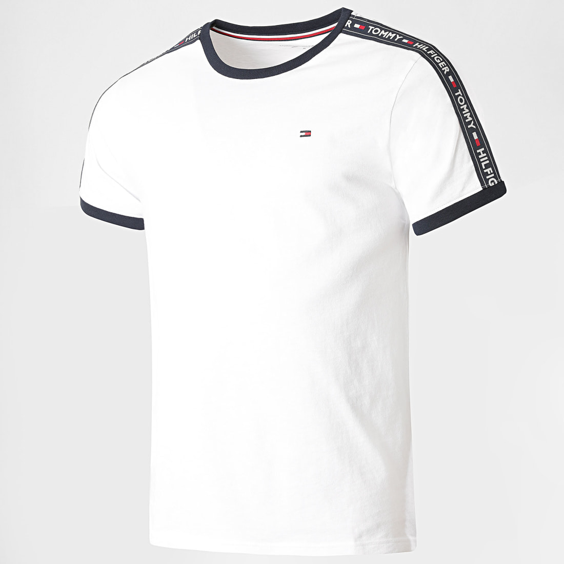 Tommy Hilfiger T-shirt Drapeau Homme Blanc- JD Sports France