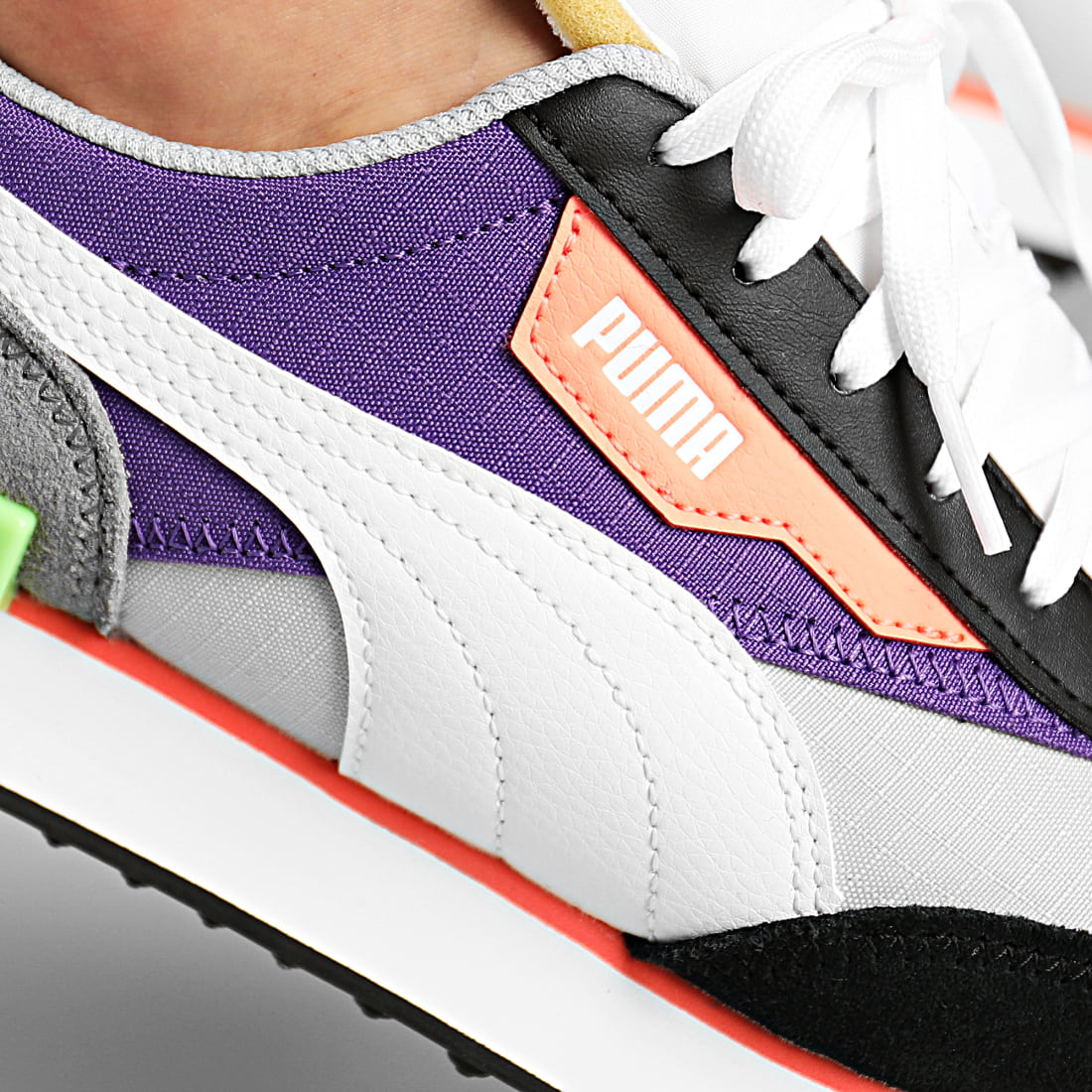 Puma Baskets Future Rider Play On 371149 Grey Violet White Ultra