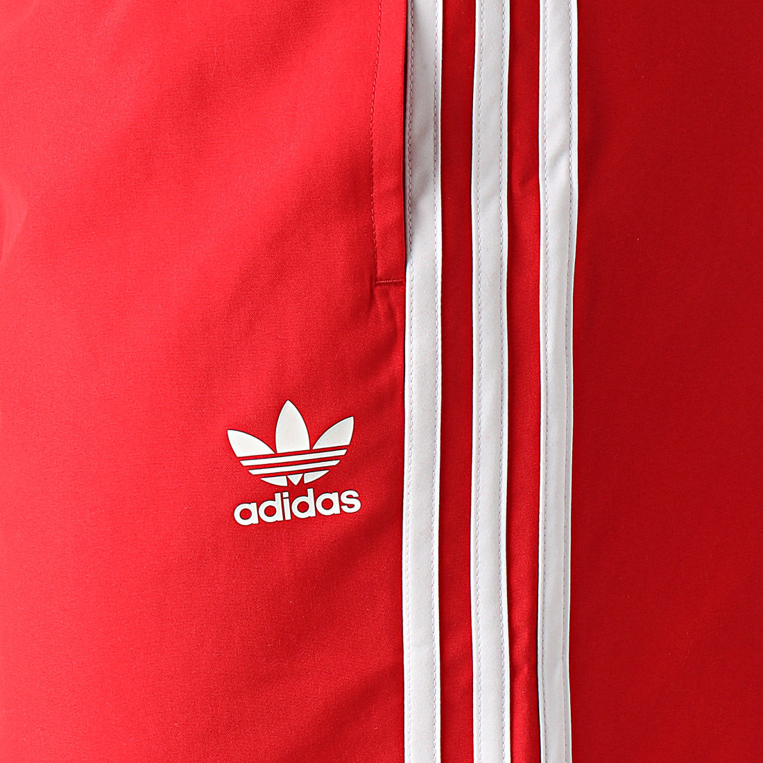 adidas - Short De Bain 3 Stripe GD9965 Rouge ...