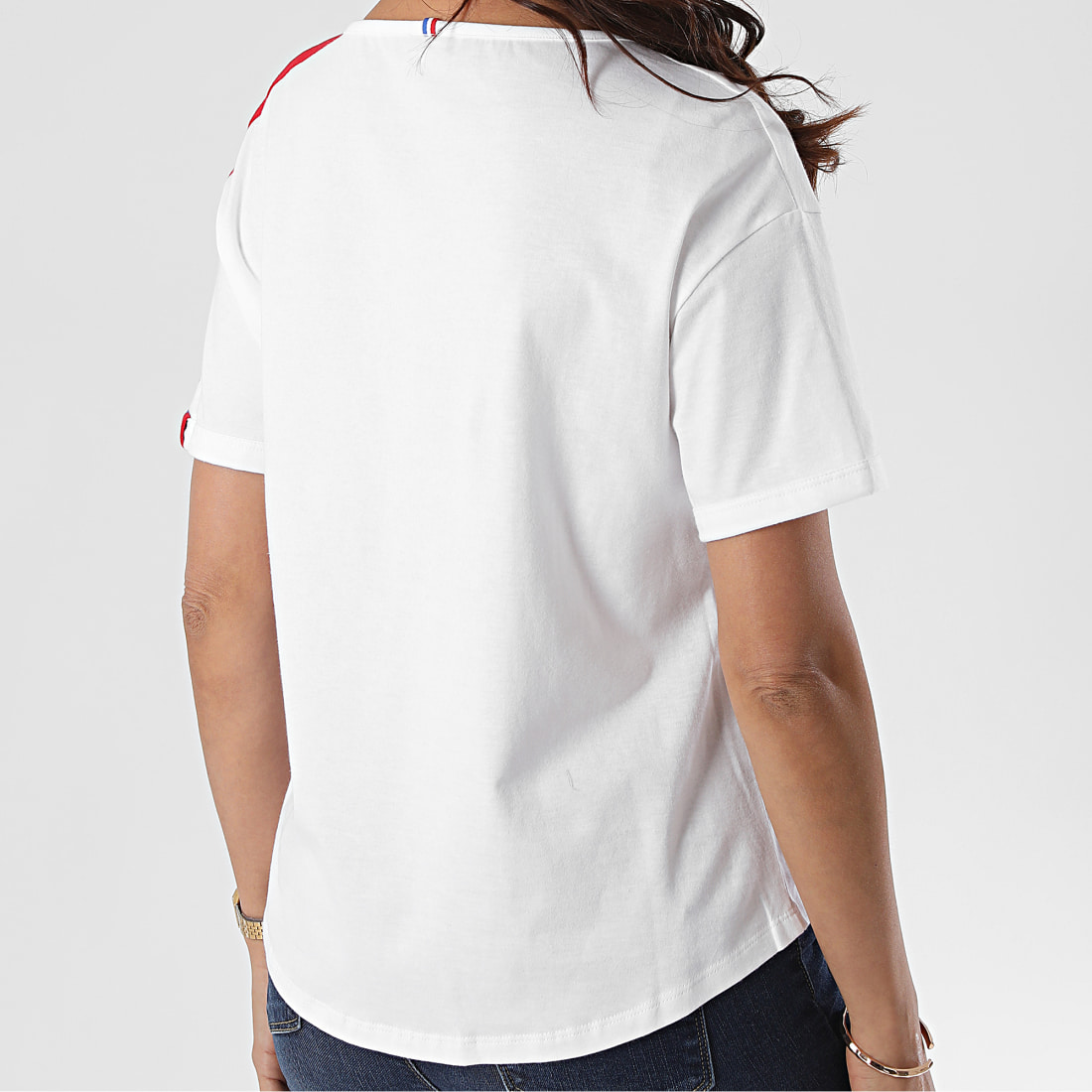 Tee Shirt De Sport Femme Foot CE1668 Noir Blanc