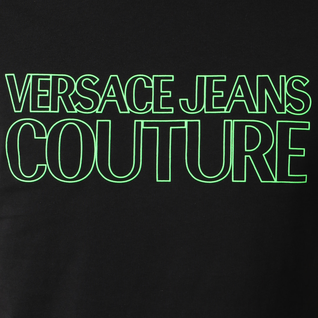 Versace Jeans Couture - Tee Shirt Logo Outline B3GZA7KG-30327 Noir - LaBoutiqueOfficielle.com