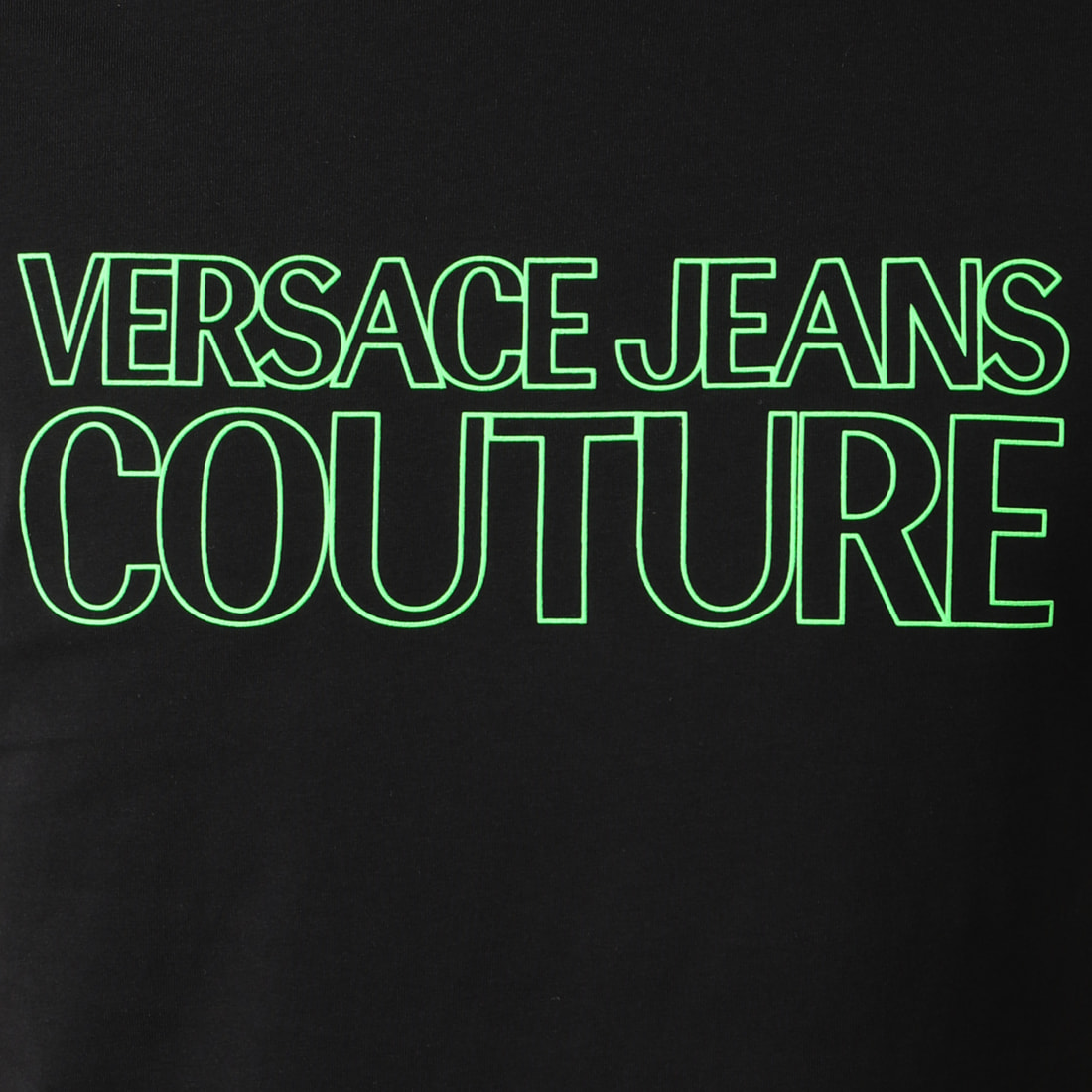 Versace Jeans Couture Tee Shirt Logo Outline B3GZA7KG30327 Noir