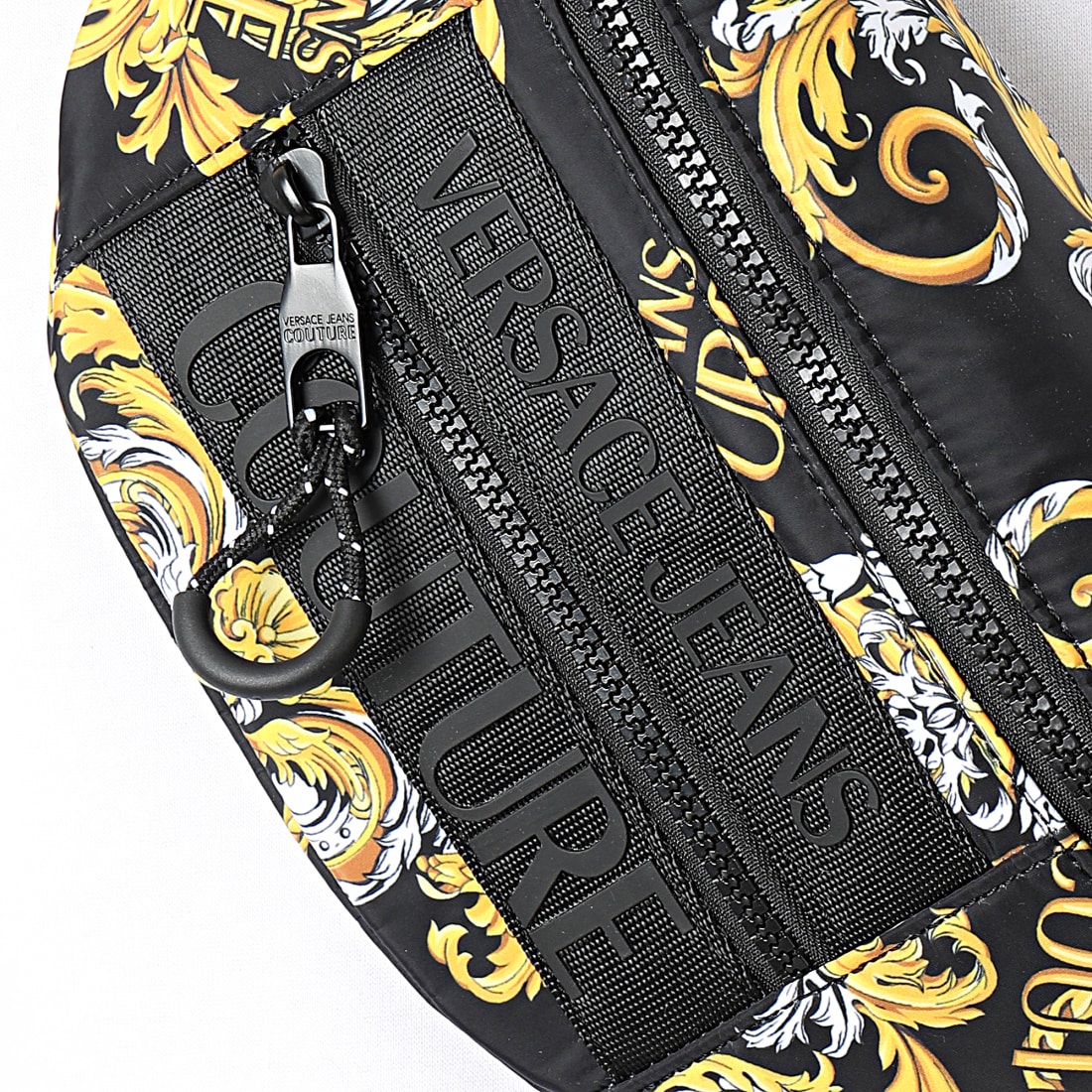 Versace Jeans Couture - Sac Banane Renaissance Linea Macrologo Dis 10 E1YZAB68-71594 Noir Jaune 