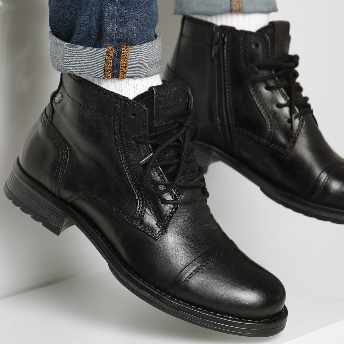 jack and jones cognac boots