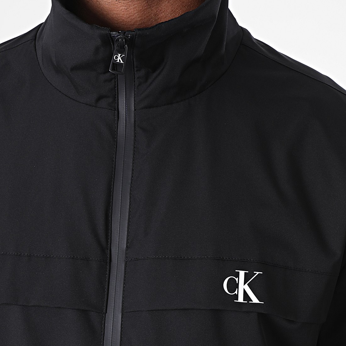 Calvin Klein Veste Zippée Zip Up Harrington 5672 Noir