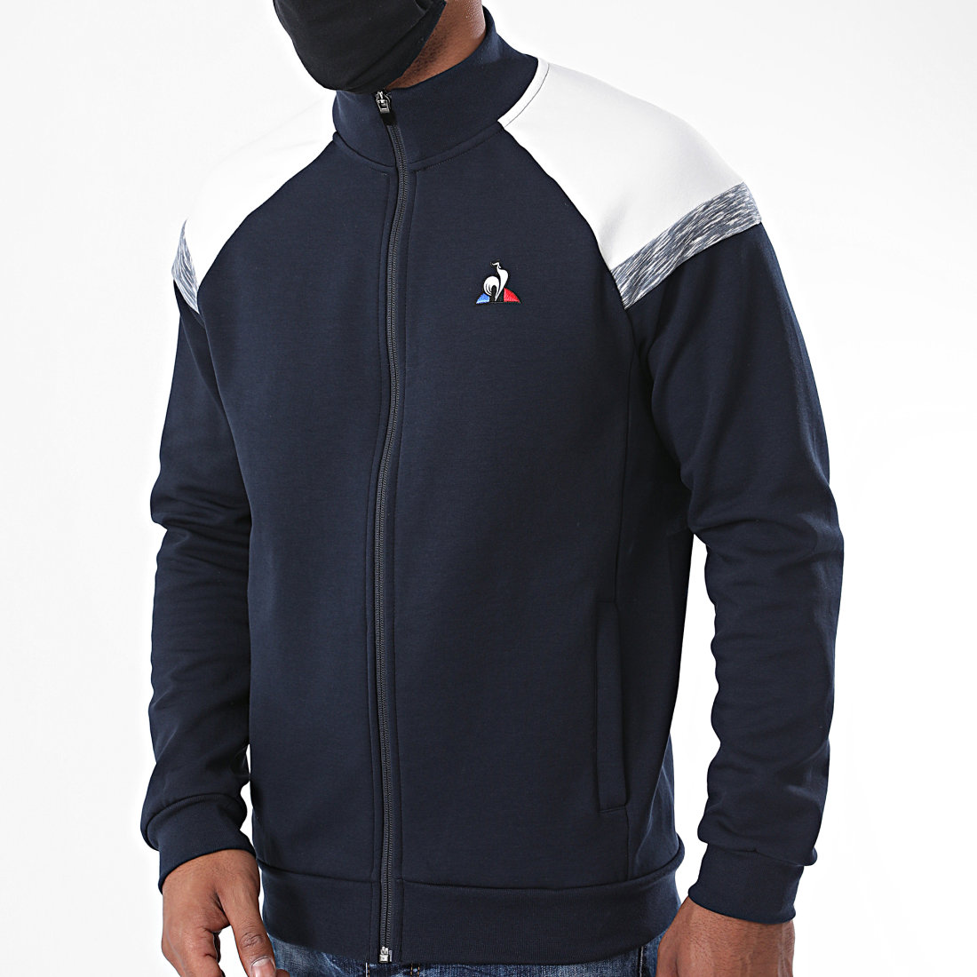 HOT Kalinga Ashok Le Coq Sportif Pull Tricolore Kalinga Ashok