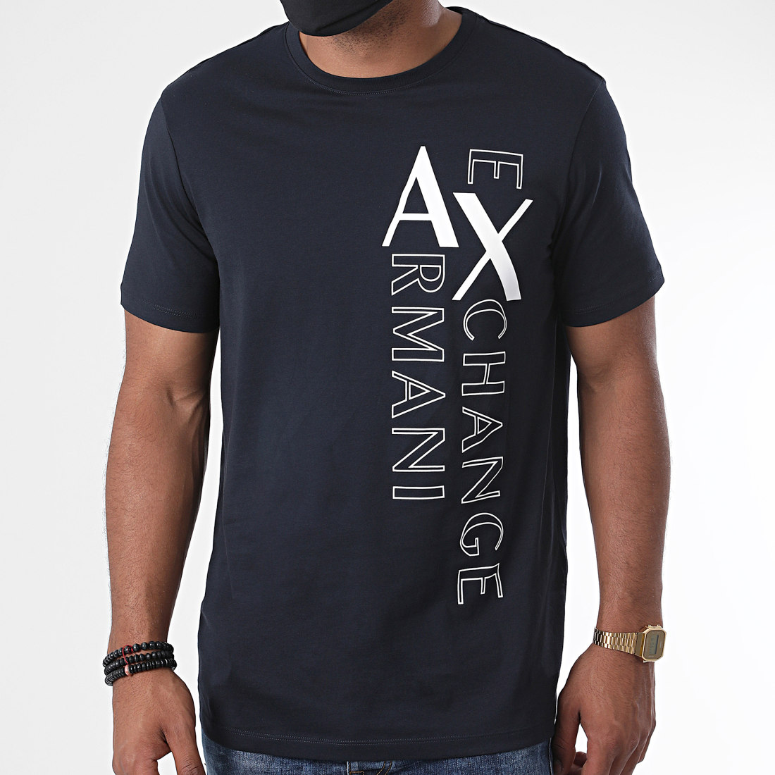 Armani Exchange Tee Shirt 6HZTFSZJBVZ Bleu Marine