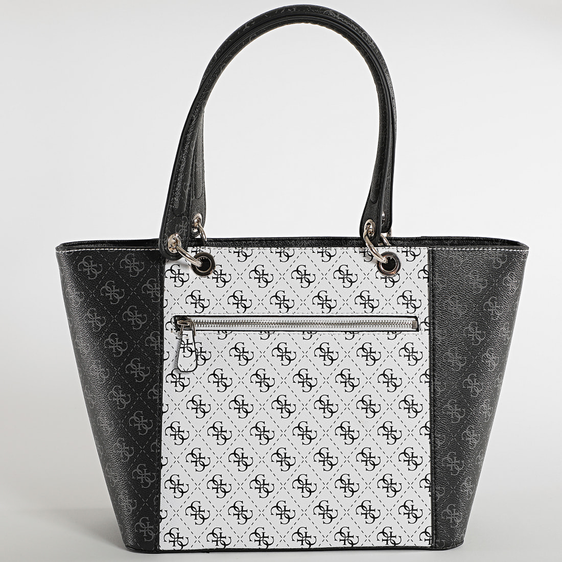 Guess - Sac A Main Femme SJ669123 Noir Blanc - LaBoutiqueOfficielle.com