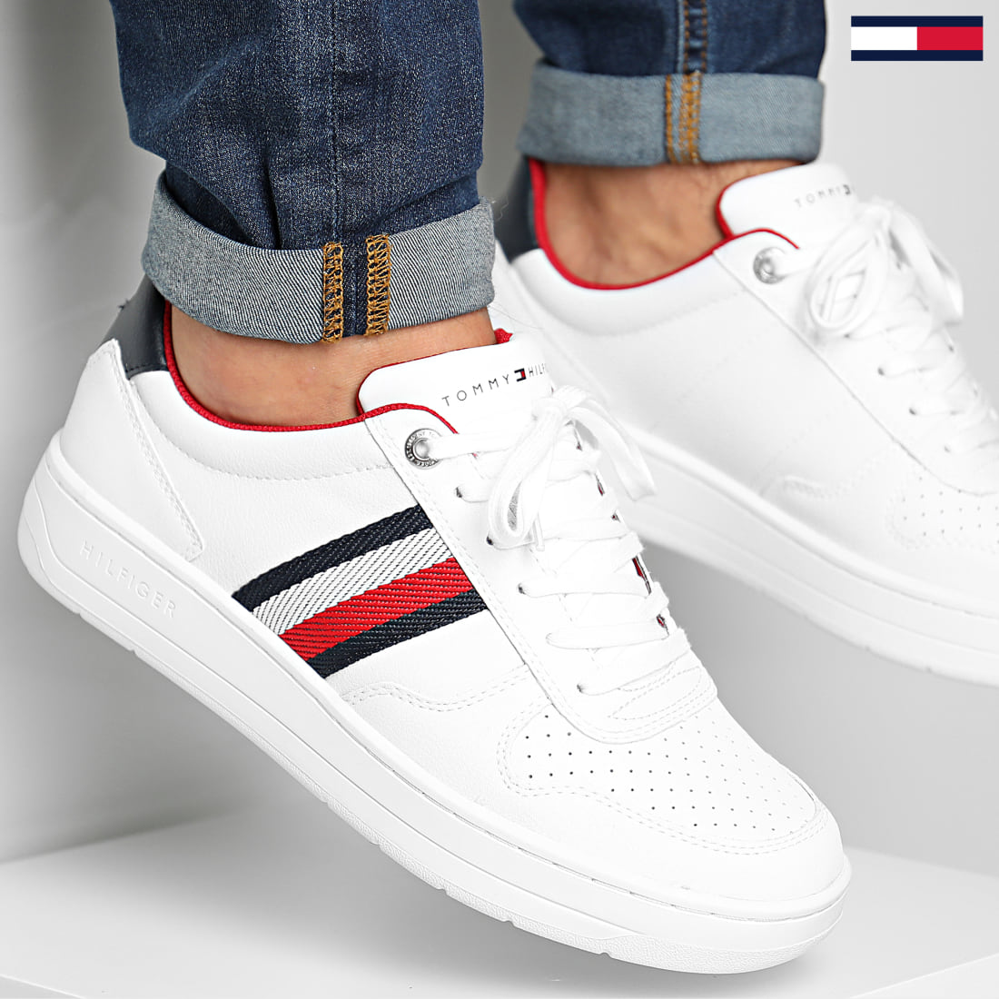 cupsole sneaker tommy hilfiger