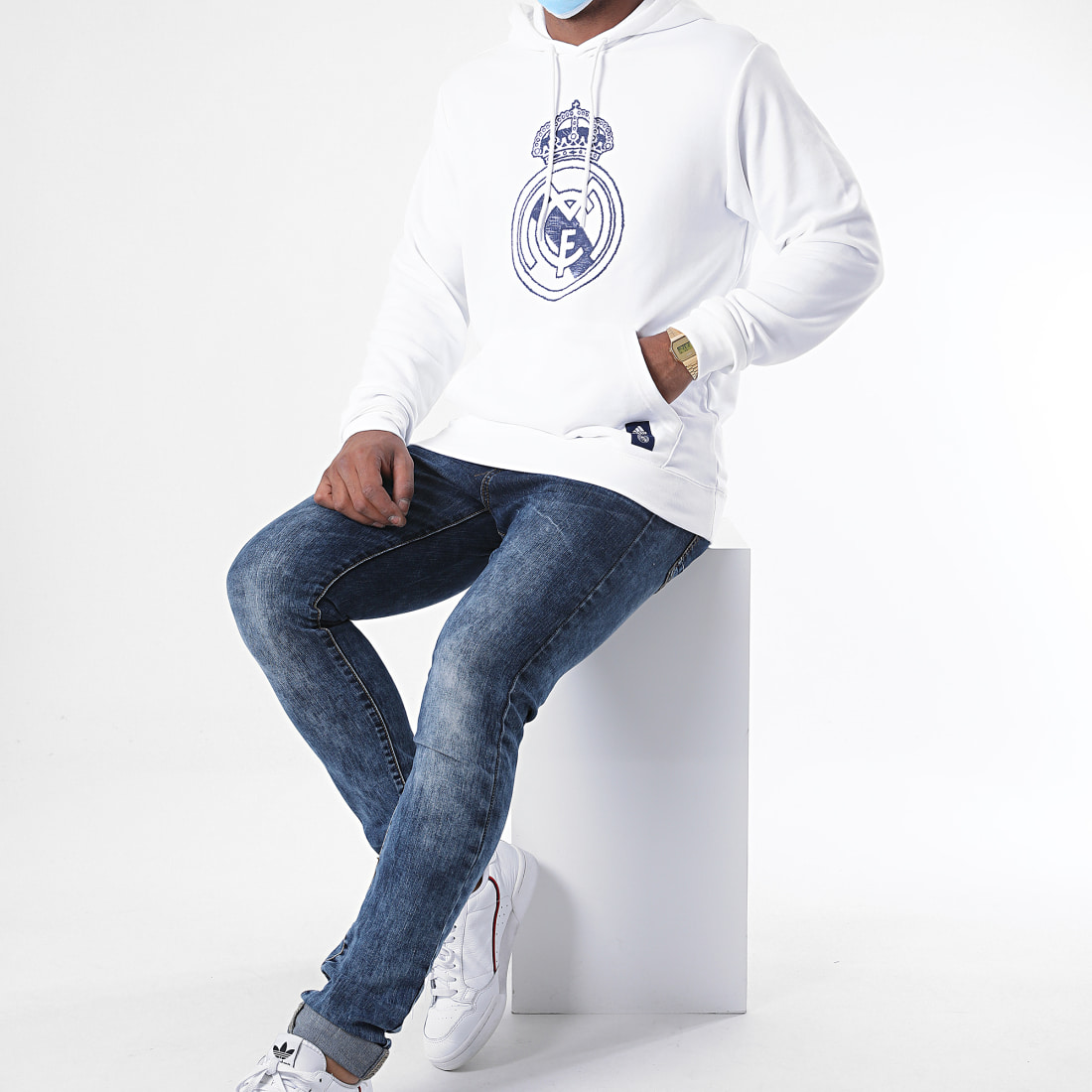 Adidas Performance - Sweat Capuche Real DNA GH9998 Blanc -  LaBoutiqueOfficielle.com