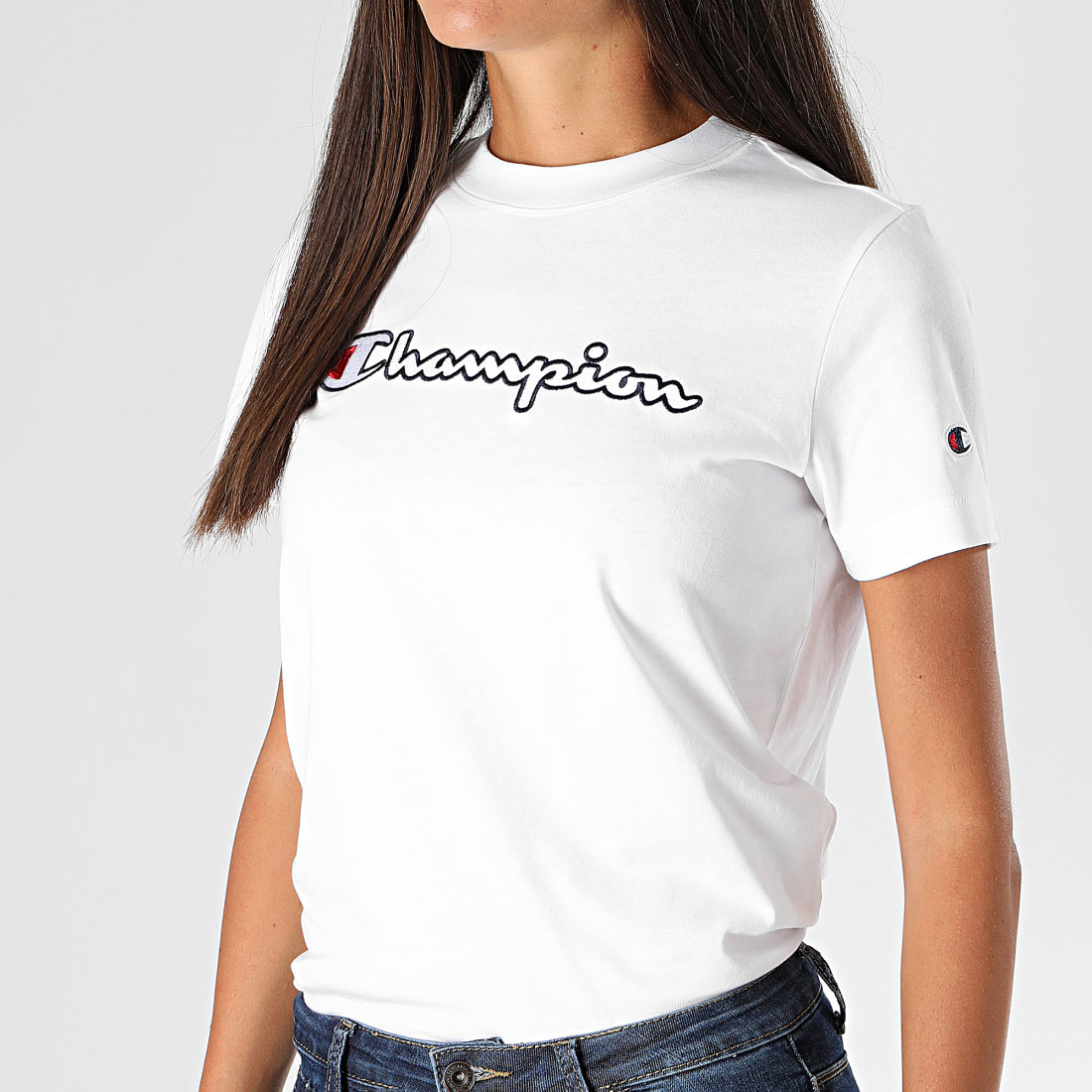 Champion Tee Shirt Femme 113194 Blanc