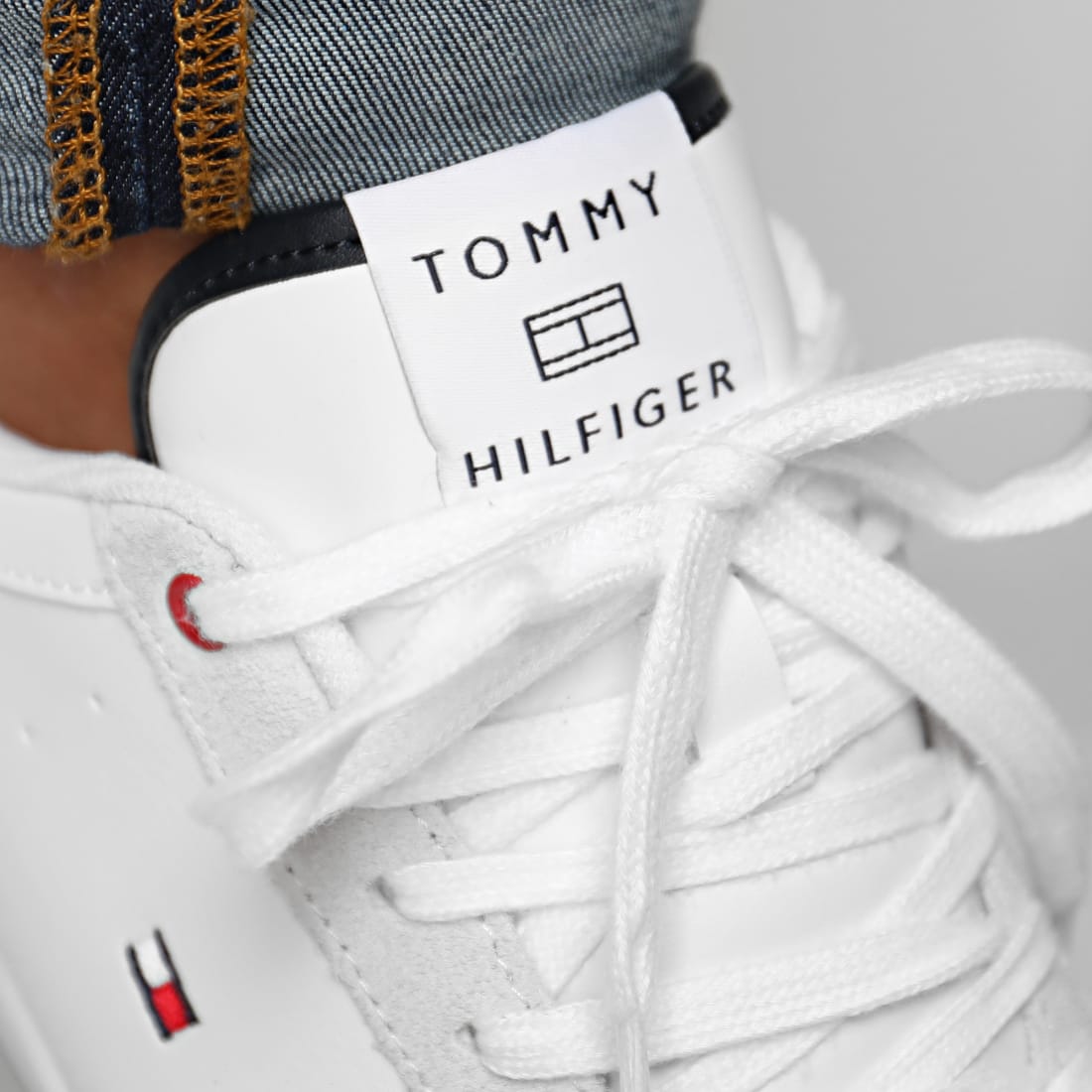 Tommy Hilfiger Baskets Lightweight Leather Cupsole 2991 White
