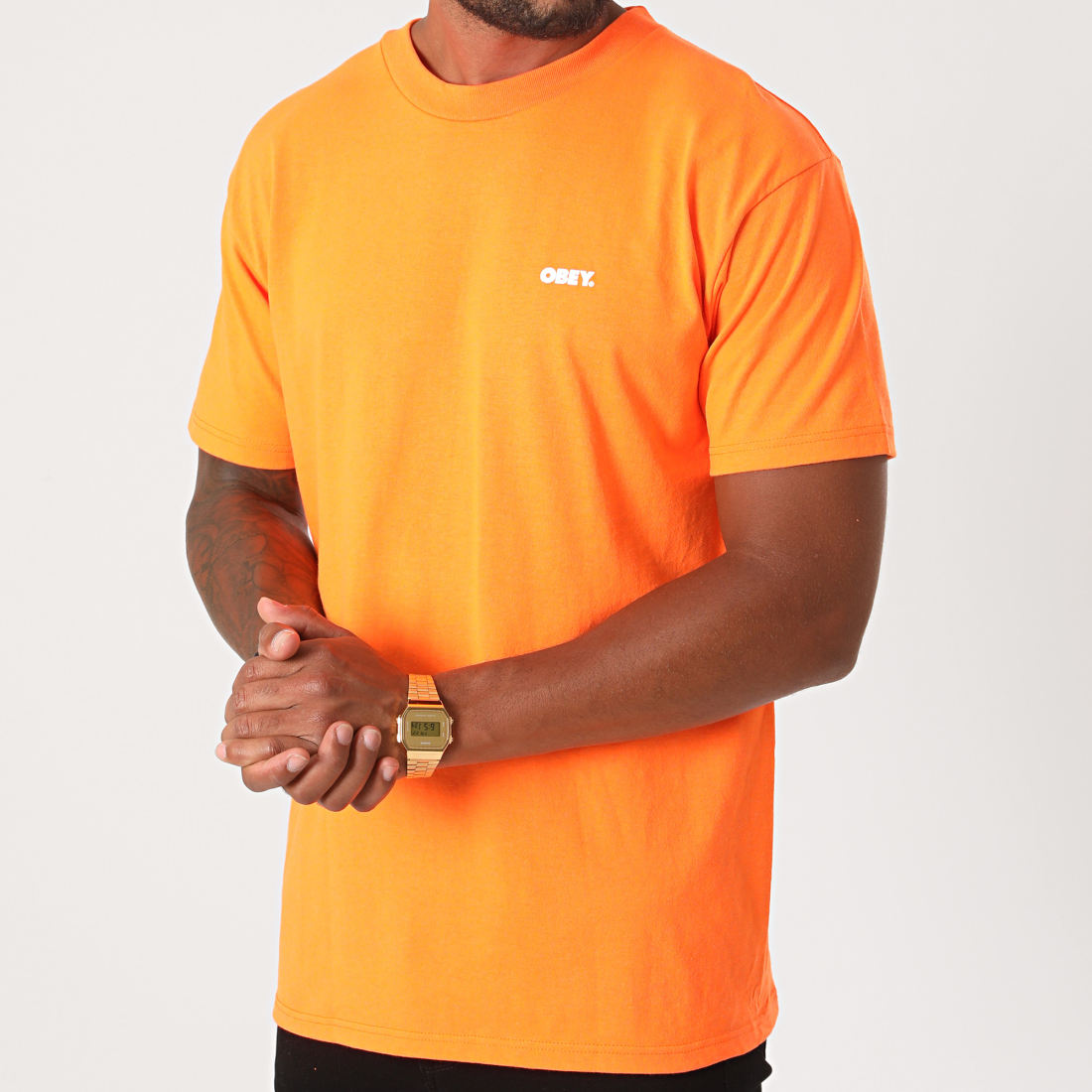 Obey Tee Shirt Bold Orange